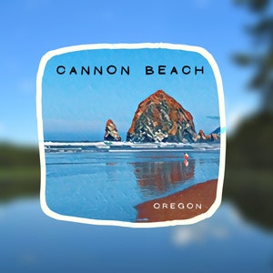 Oregon Sticker, Cannon Beach Sticker, Oregon Coast Sticker, PNW Sticker, Cannon Beach Oregon