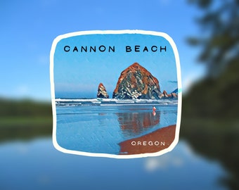 Oregon Sticker, Cannon Beach Sticker, Oregon Coast Sticker, PNW Sticker, Cannon Beach Oregon