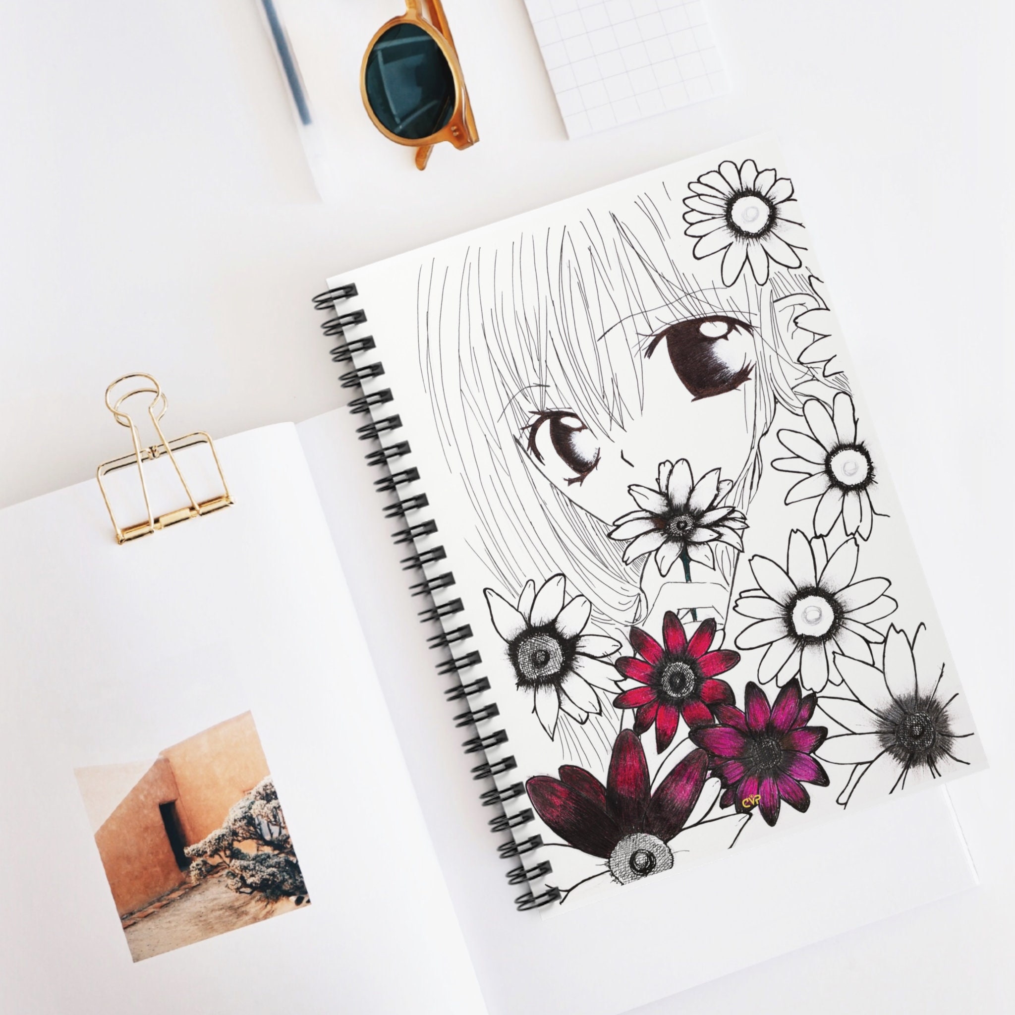 Anime & Manga Art Notebook: 100+ Sheets - ahgejes