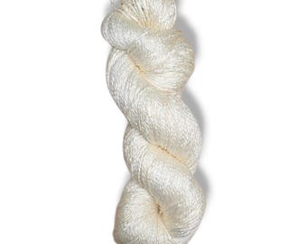 Undyed Superwashed Merino/Silk Yarn 378 yards skein