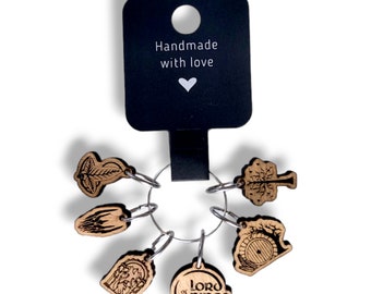 Ring of Power Knitting Stitch Markers Set (6 pieces)