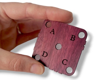 Purpleheart Tablet Weaving Cards