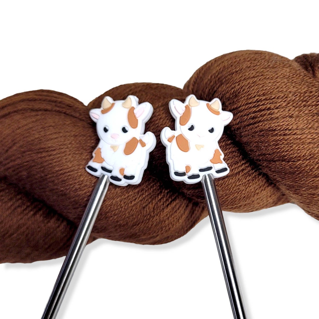 Goat Knitting Needle Point Protectors Needle Holderset of 2 Random Color Etsy