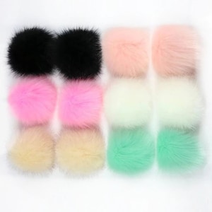 Fluffy Pom Pom 3 inches diameter Your choice of Color
