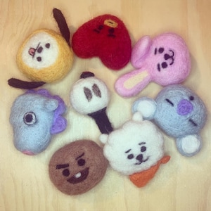 BTS BT21 Key Chain /Ornament - RJ | Shooky | Mang | Koya | Chimmy | Tata | Cooky