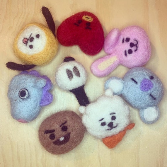 BT21 Needle Felting DIY Kit: BTS Characters Included - Etsy