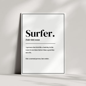 Definição de Surfista - Cartão de Saudações e Aniversário