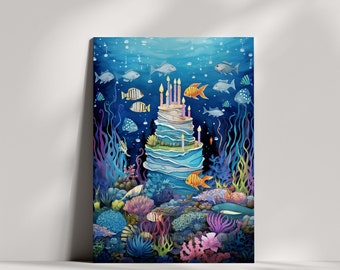 Fantastic Ocean Birthday Card