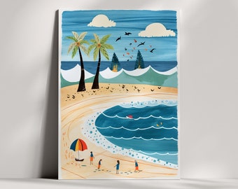 Coastal Breeze Birthday & Greetings Card