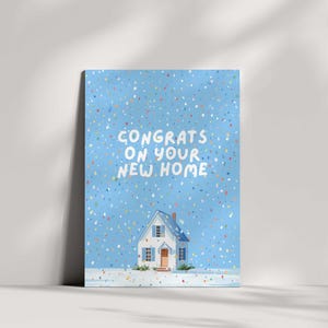 Congrats New Home Card | Housewarming & Moving House Greeting Gift Card | Made in the UK