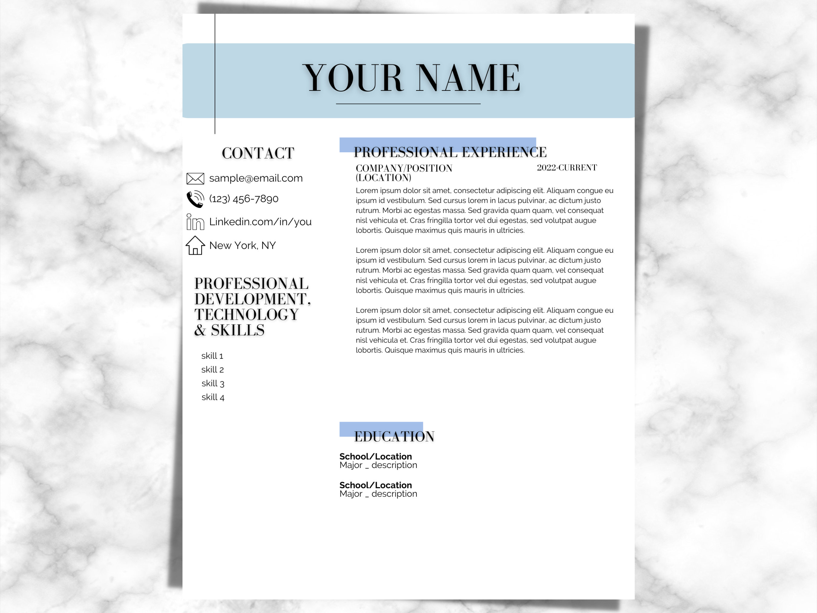 Olivia Full Suite Resume TEMPLATE Editable Instant Etsy