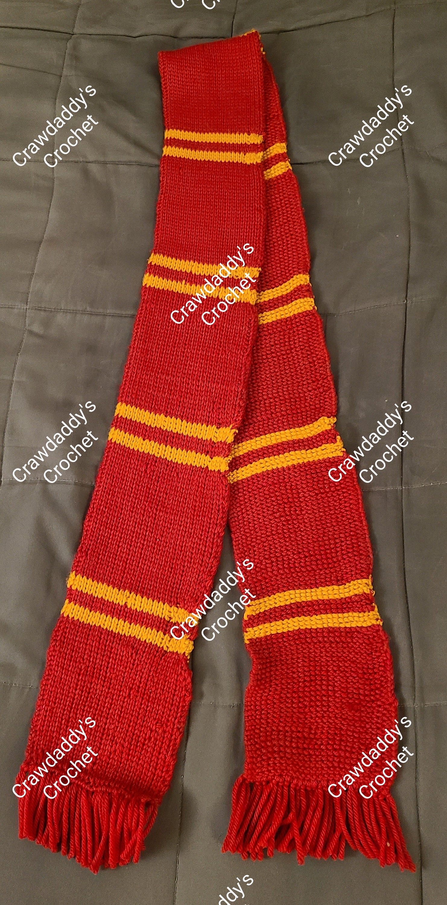 Harry Potter, Merino Wool, House Scarfs in Tunisian Crochet - Thumbnail 2