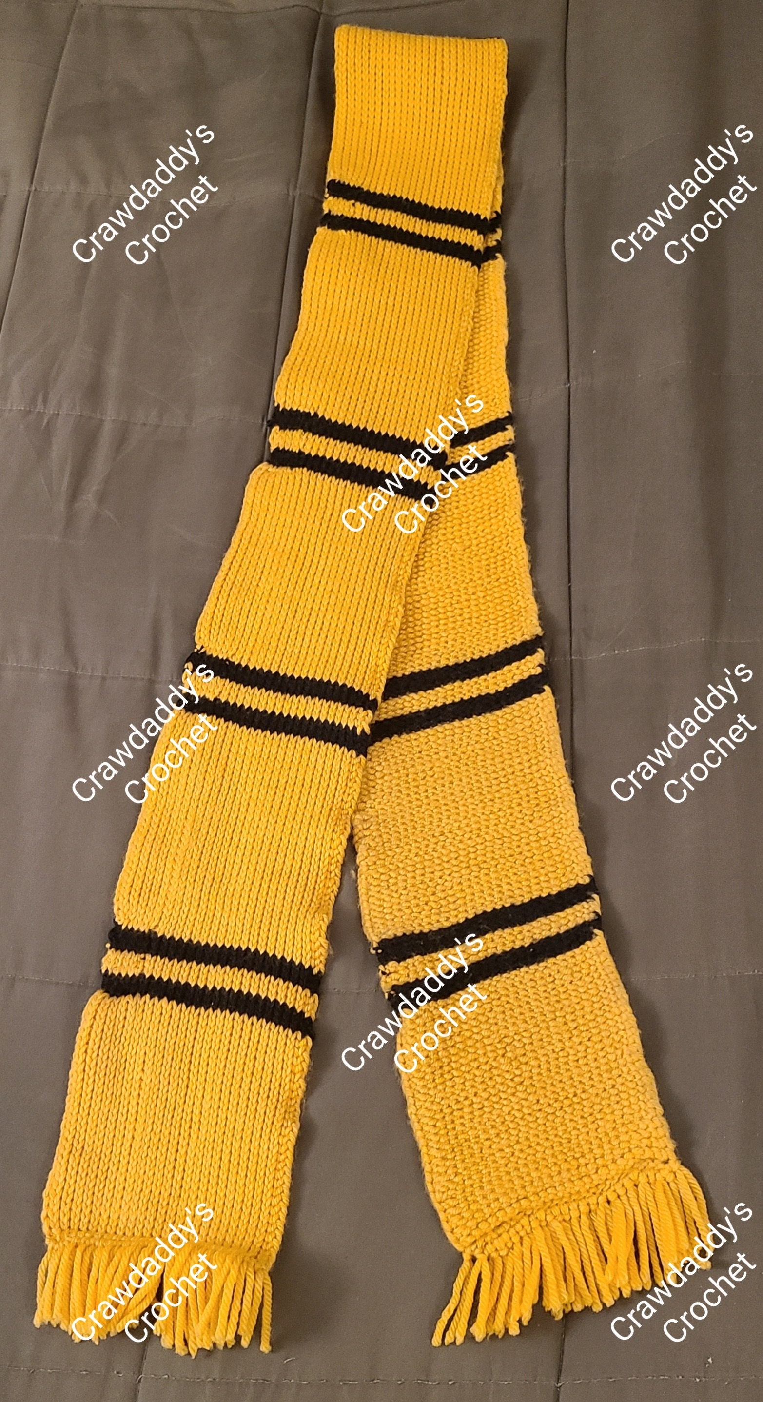 Harry Potter, Merino Wool, House Scarfs in Tunisian Crochet - Thumbnail 5