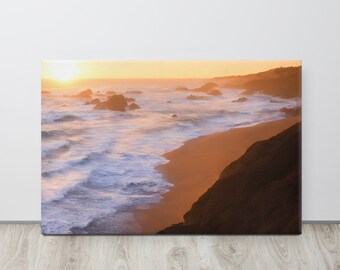 Beach canvas prints Sea | landscape Nautical photo | Coastal canvas print | Sea wave canvas | large wall art Beach | wall decor