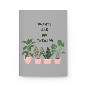 Les plantes sont ma thérapie Matte Carnet cartonné