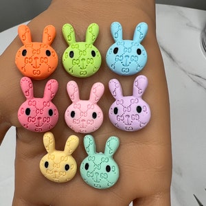 Resin Luxury Bear Charms/ Cute Bunny/ Nail Charms/ Kawaii Bunny charm/ Kawaii Bear Charm/ Jewelry Supply/ DIY Supply/Cartoon Resin Charms