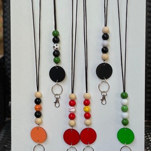 Customizable Sports Lanyard: Teacher ID Badge Holder, Coach Gift