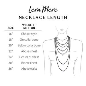 K&ouml;nnte beinhalten: Eine Tabelle, die die Halskettenl&auml;ngen in Zoll und ihre Position am K&ouml;rper zeigt. Die Tabelle zeigt L&auml;ngen von 16 Zoll bis 36 Zoll mit entsprechenden Beschreibungen wie "Choker-Stil", "Auf dem Schl&uuml;sselbein", "Unter dem Schl&uuml;sselbein", "&Uuml;ber der Brust", "In der Mitte der Brust", "Unter der Brust" und "&Uuml;ber der Taille".