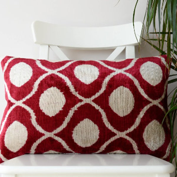 Red Ikat Etsy