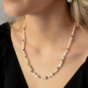 Freshwater Pearl Necklace Gift for Bridesmaid Real Pearl Necklace Baroque Pearls Jewelry Delicate Pearl Necklaces Gift for Her Gift for Mom