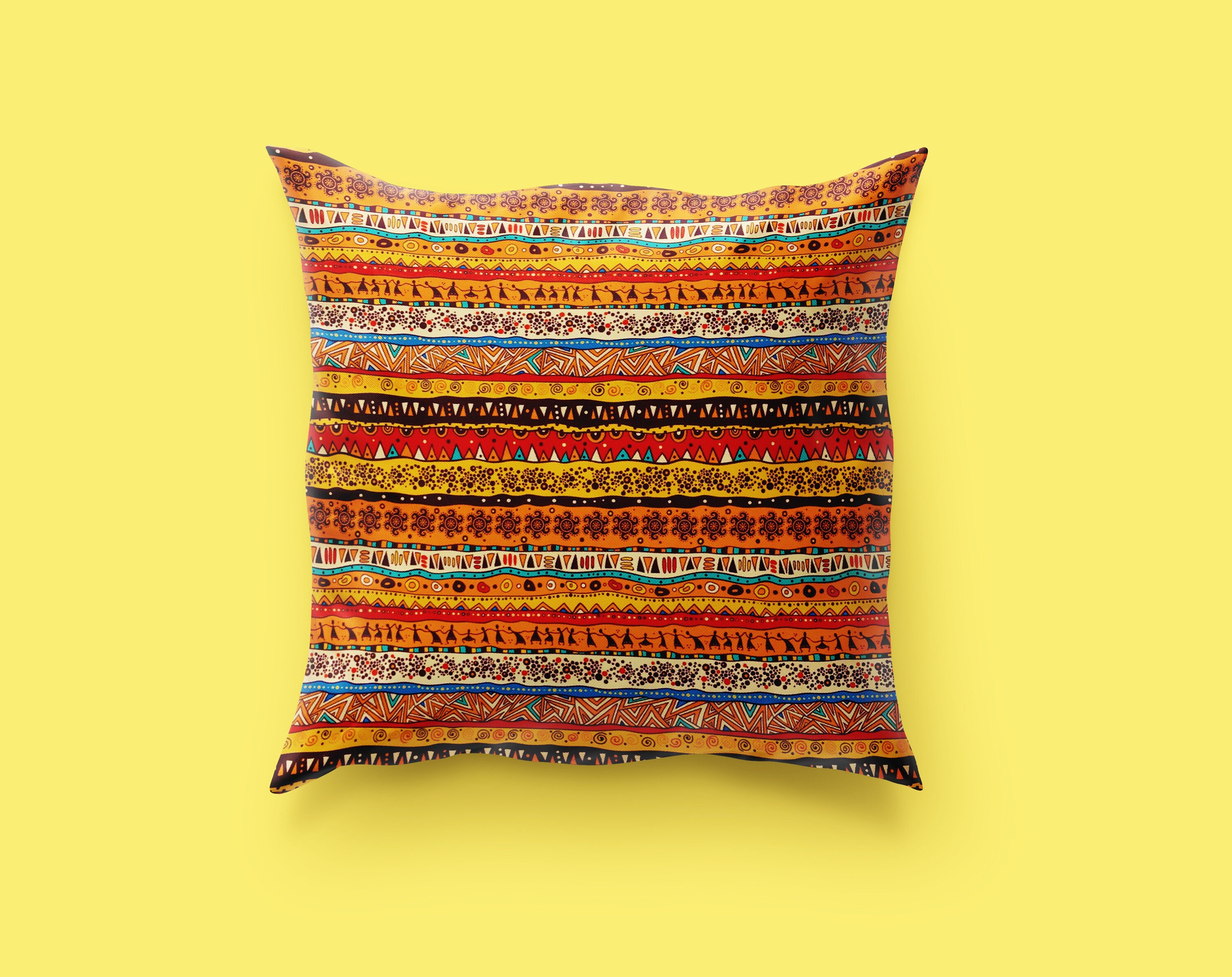 African Ethnic Print Pillow Covers Modern Cushion Covers Etsy
