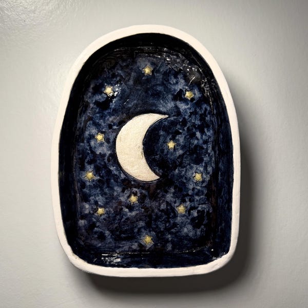 Handmade Ceramic Star Wall Plaque