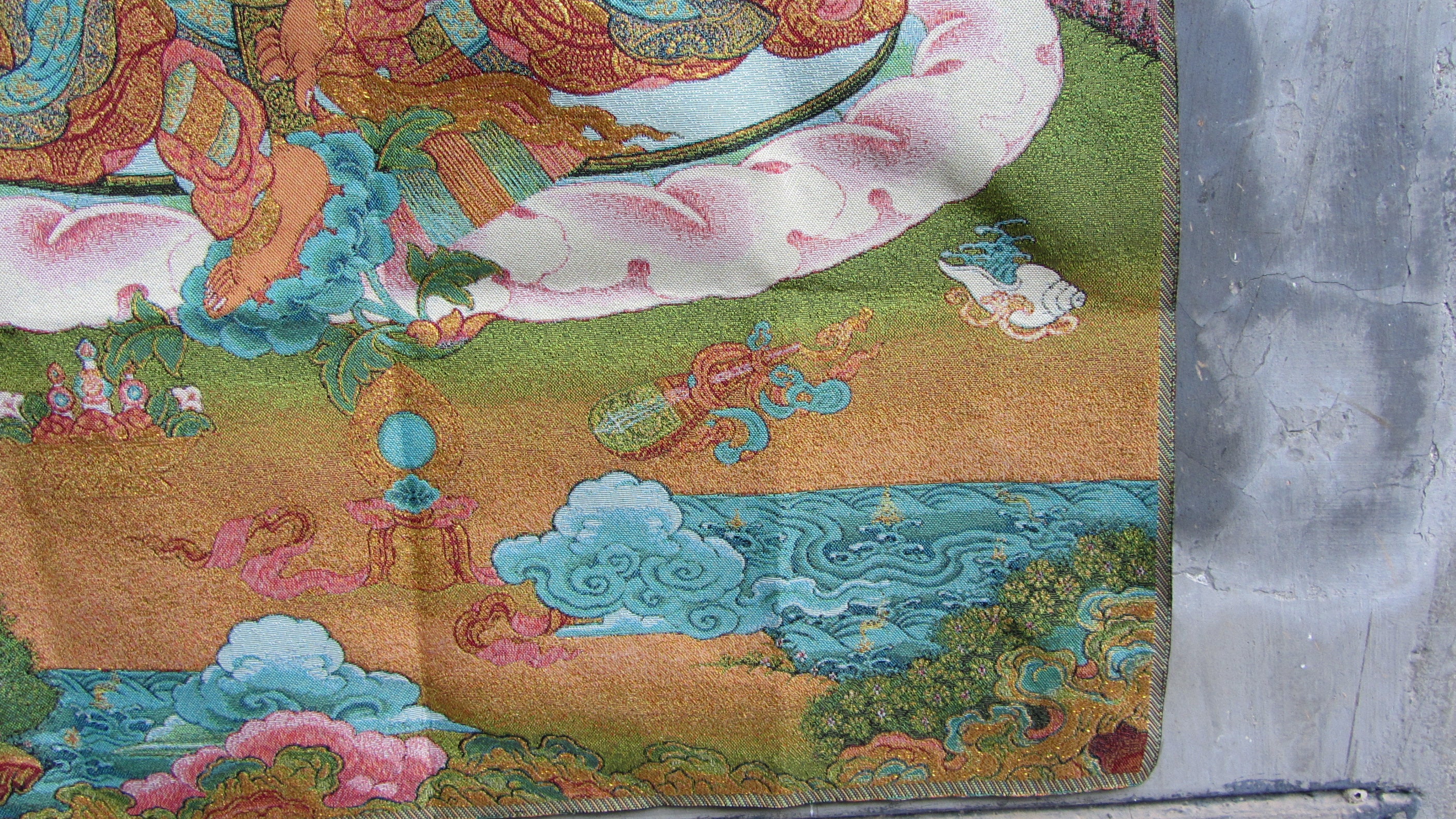 Papier peint floral étanche 3d, statue de bouddha, thagone, décoration murale po
