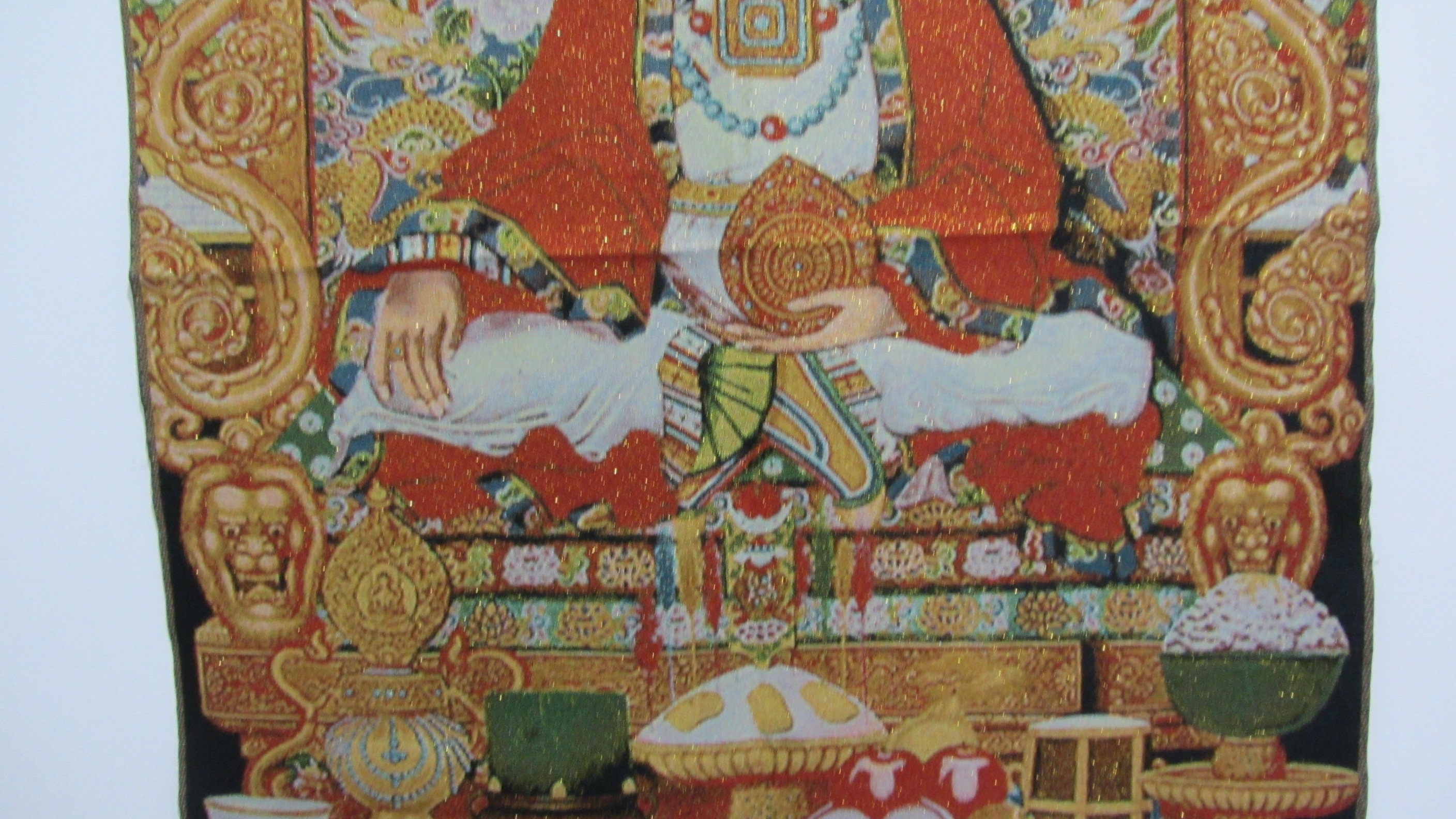 SR1441 チベット 35インチ 仏教 タンカ 仏陀 絵画 アート