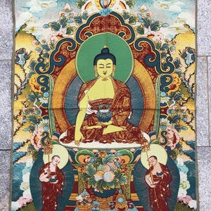 35&quot; Tibetan Buddhist silk brocade Thangka painting Master Quality Goddess Kali  Mahakali Old Newari Paubha Tangka Wall decor art meditation