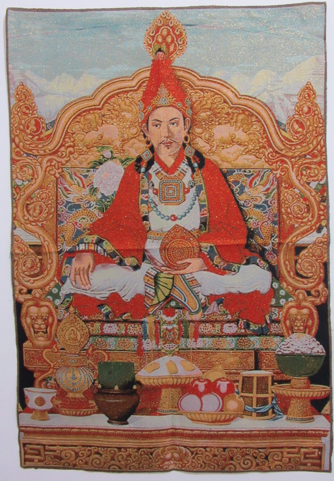 SR1441 チベット 35インチ 仏教 タンカ 仏陀 絵画 アート チベット