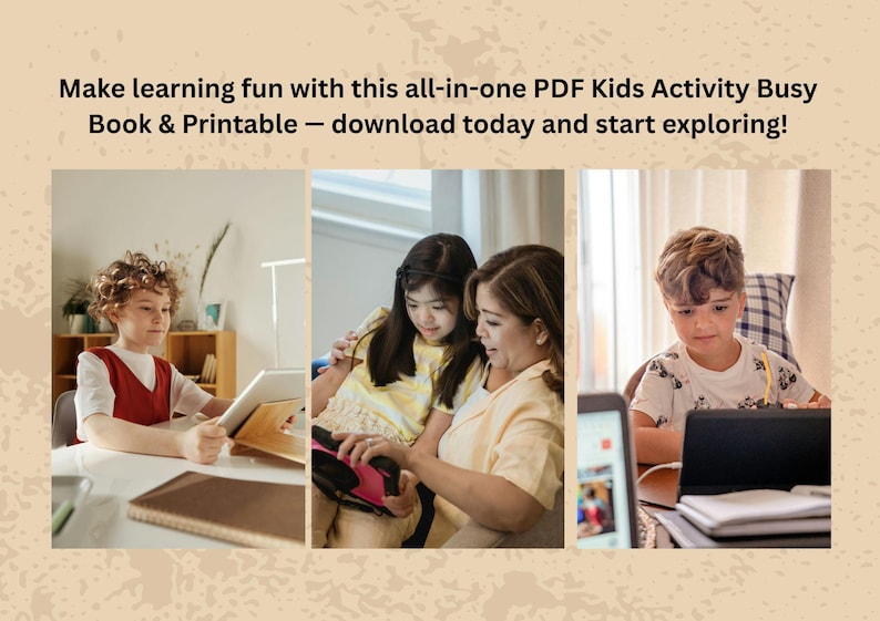Kids Busy Book Printable PDF | Preschool Learning Activities | Educational Worksheets for Toddlers & Kindergarten | Quiet Time Activity Book image 7