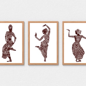 Arte della danza dell'India meridionale / Arte Bharathanatyam / Arte stile henné / Arte Kathak / Arte Odissi