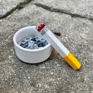 Lego Inspired Cigarette With Ceramic Ash Tray