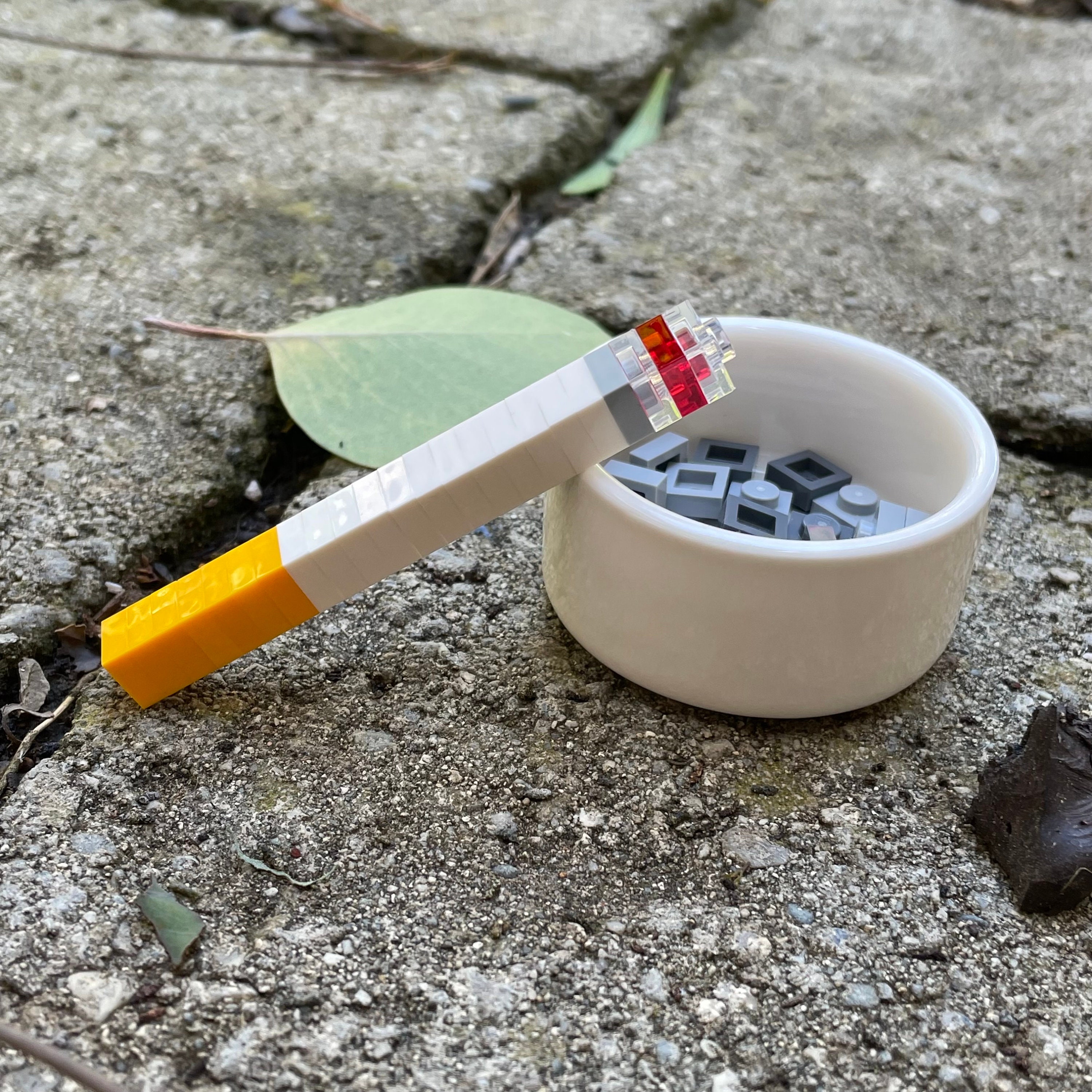 lego cigarettes Lego Inspired Cigarette & Ashes Only