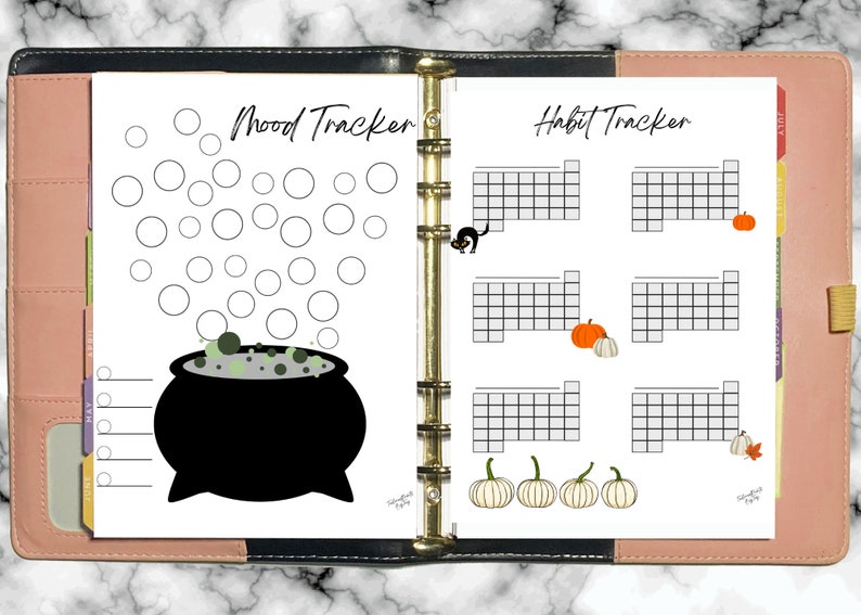 October Bullet Journal Pages - Etsy