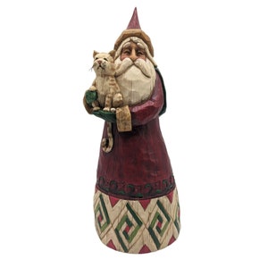 Santa with Cardinal Cross Stitch Ornament Kit Mill Hill 2019 Jim Shore JS201913