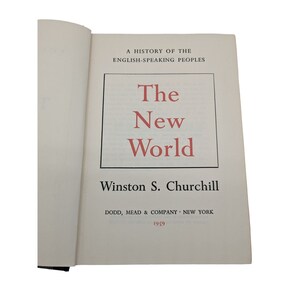 Winston Churchill The New World Volume 2 History of English Speaking People 1959 image 6