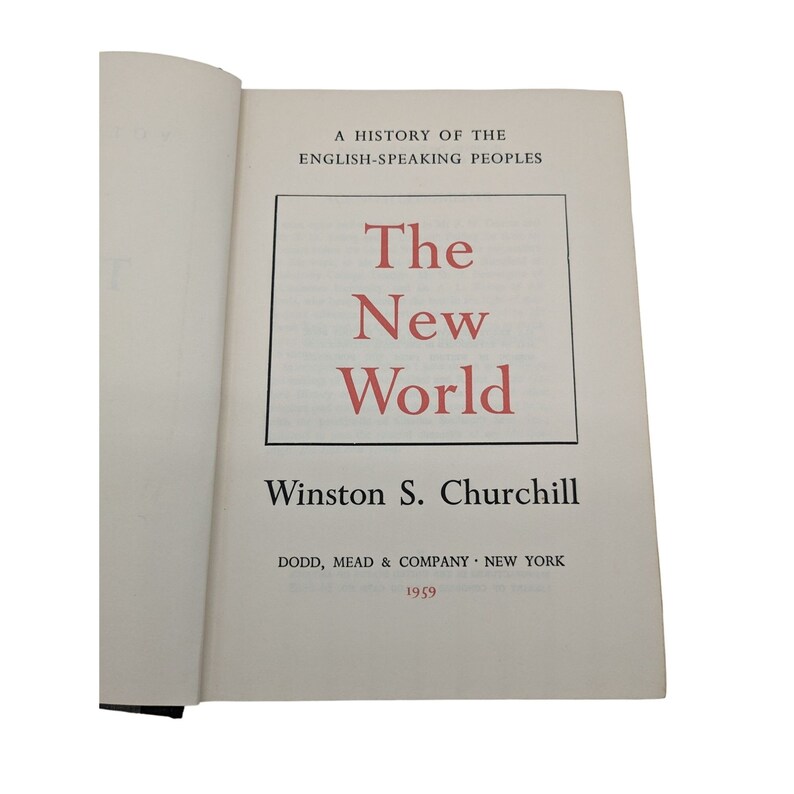 Winston Churchill The New World Volume 2 History of English Speaking People 1959 image 6