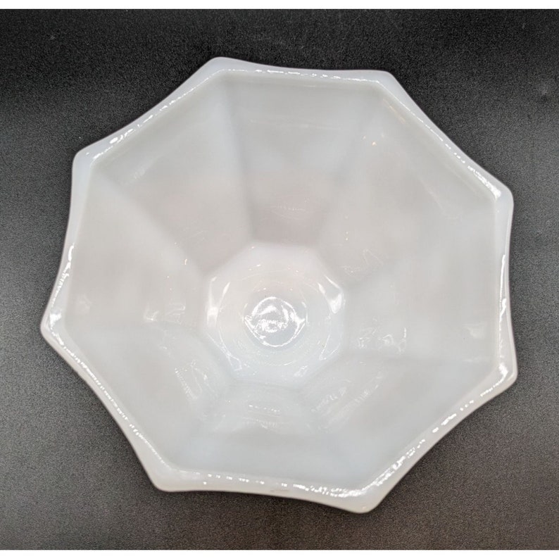 Candy Dish Milk Glass Grape Pattern Anchor Hocking Nonstippled Etsy