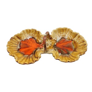 Serving Dish Marcia Of California Pottery Gorgeous Glaze Vintage