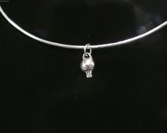 Sterling Silver 925 Mushroom Pendant or Charm (Hand Made) (Pendant Only)