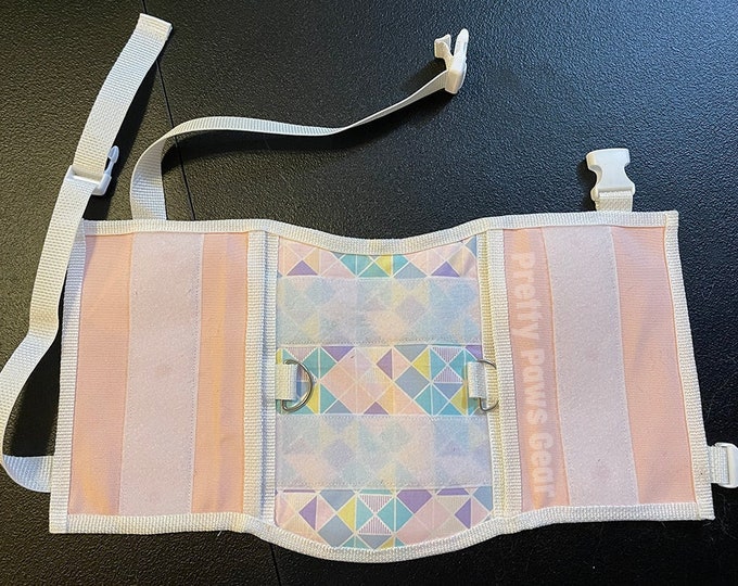 Pastel Block Velcro Service Dog Vest Premade Vest Etsy
