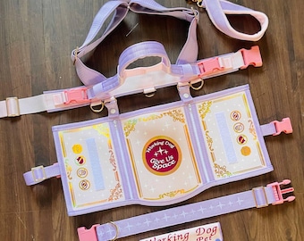 Custom Y front harness & detailed vinyl artwork cape
