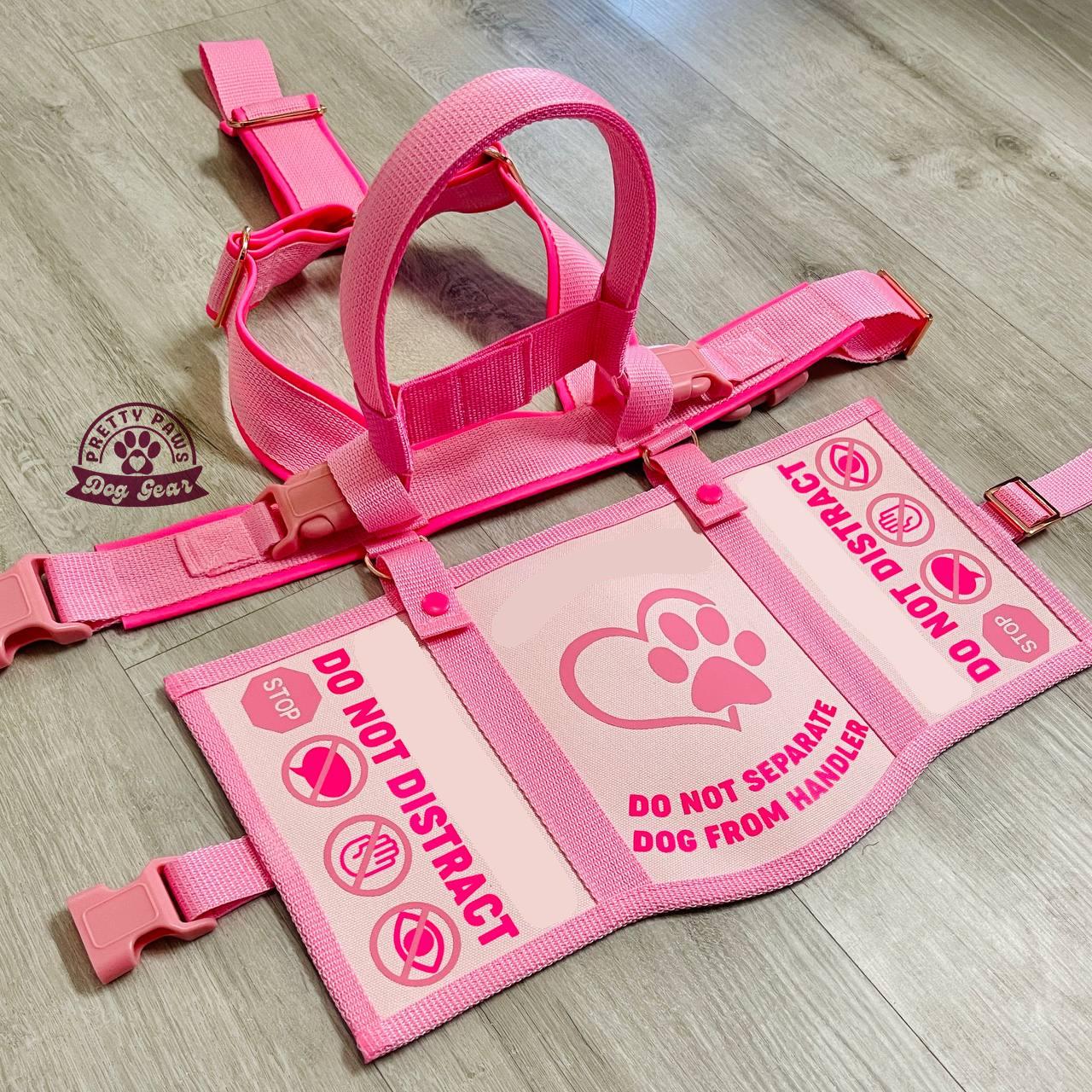 Cute Service Animal Gear Carhartt Red/Brown Service Dog Harness