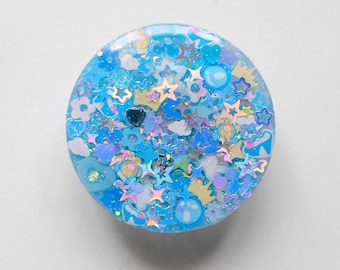 Princess Sparkle Phone Grip - Resin Phone Stand - Glitter Accesory