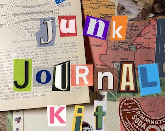 Vintage Ephemera Junk Journal Kit: Mixed Media Scrapbooking