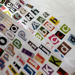 Magazine Letters for Junk Journaling | Magazine Letter Cutouts | Scrapbooking | Pen Pal image 3