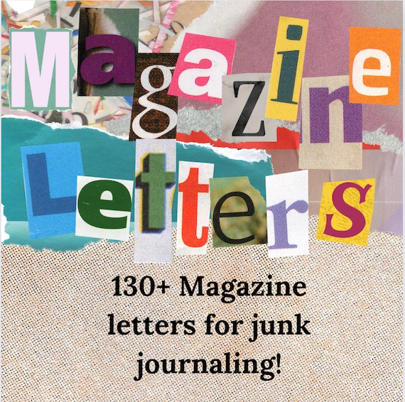 Magazine Letters for Junk Journaling | Magazine Letter Cutouts | Scrapbooking | Pen Pal