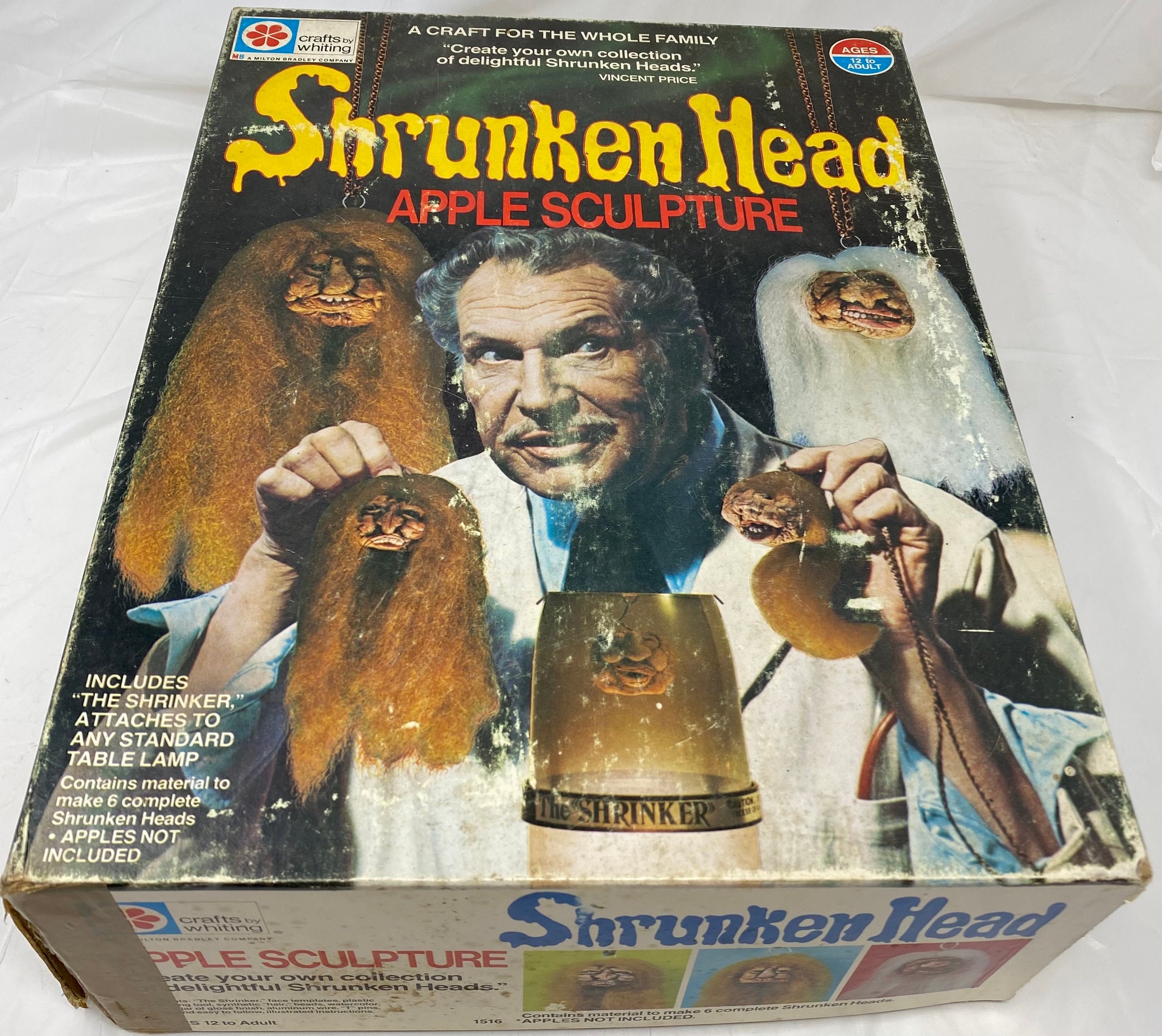 Vincent Price Shrunken Head Apple Sculpture Kit 1975 Etsy