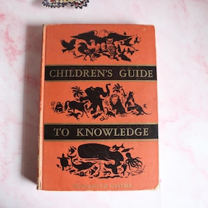 Children&#39;s Guide to Knowledge Wonders of Nature Hardcover Vintage Book  1958